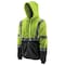 Lift Safety Hi-Vis Hoodie, 100% Polyester Fleece, Class 2 Type R, Yellow/Black, L AVH-17HVKL - alternate 1